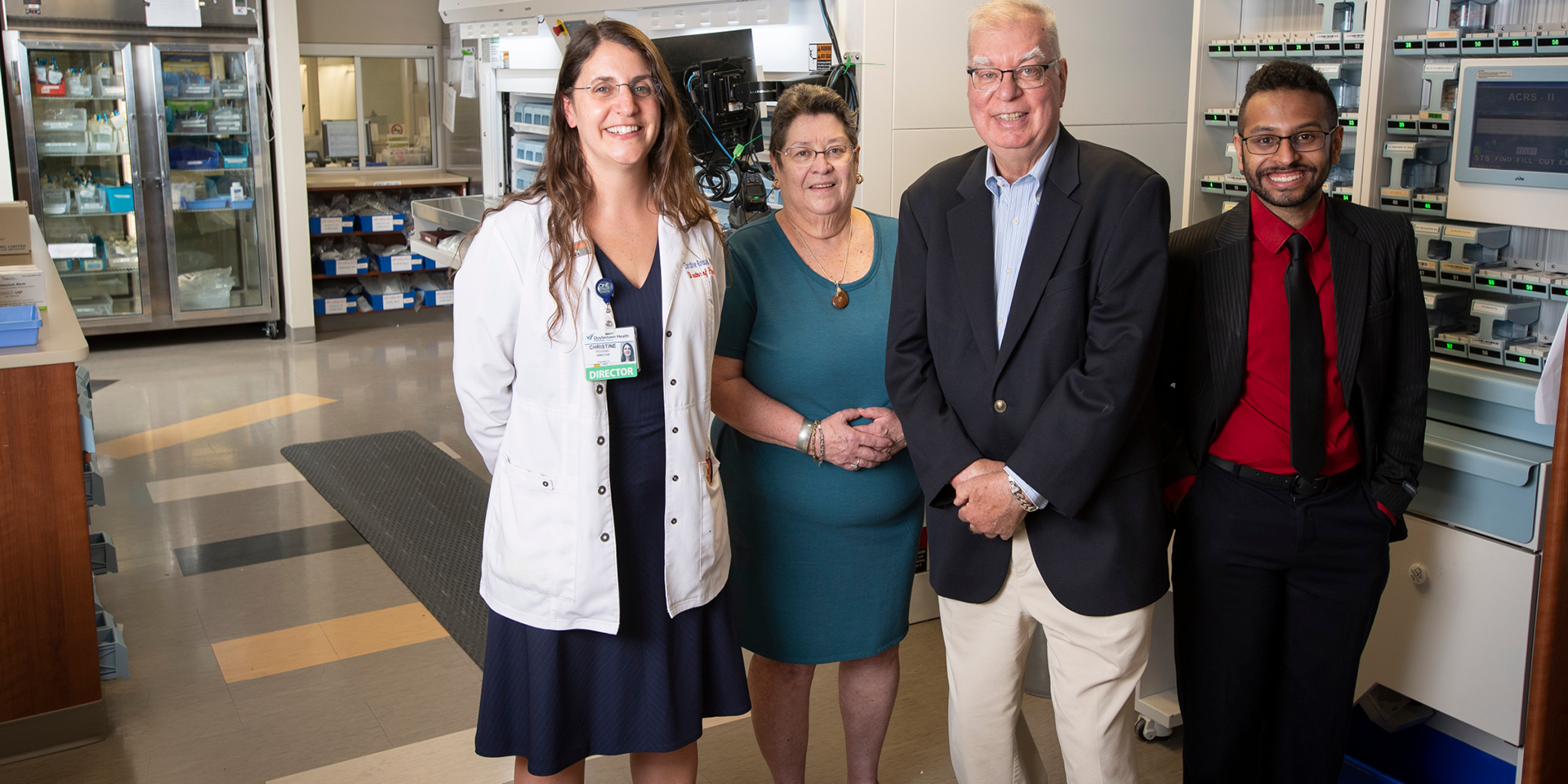 Pharmacy accreditation team posing | Doylestown Health