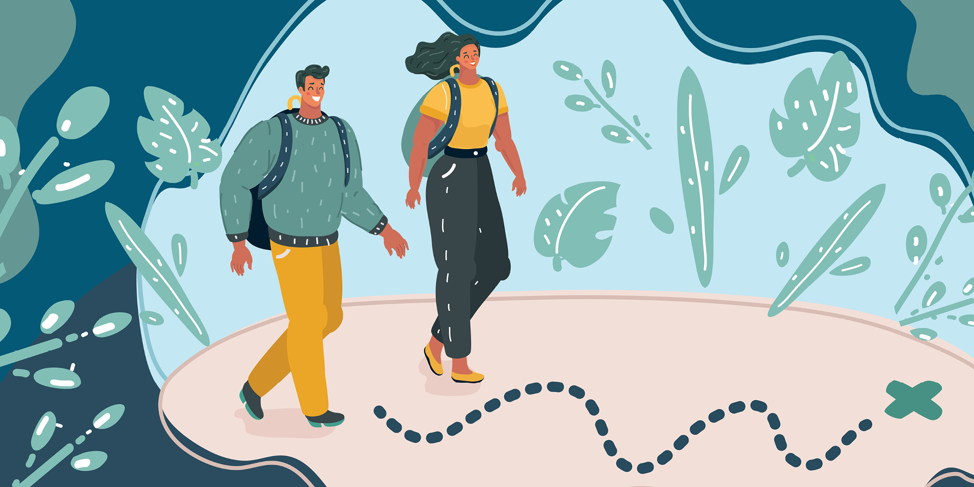 Vector hero for the 2022 Unite with Might Mental Health Series Finale | Doylestown Health