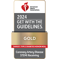 Coronary Artery Disease STEMI Receiving Gold with Target: Type 2 Diabetes | Doylestown Health