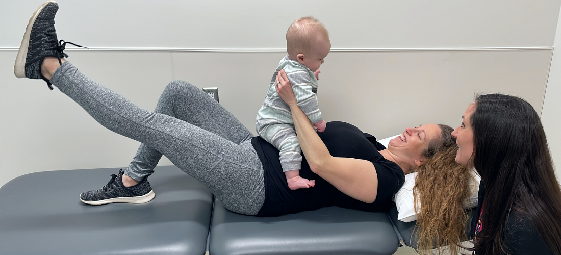 Pelvic Floor PT with a patient | Doylestown Health